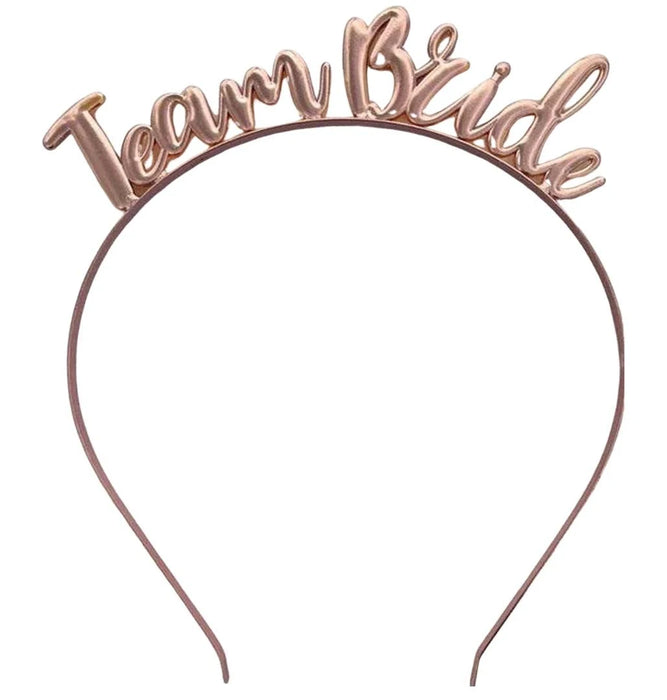 Team Bride Rose Gold Headband