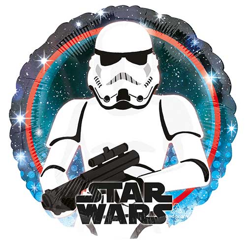 Disney's Star Wars Storm Trooper Helium Balloon (Optional Helium Inflation)