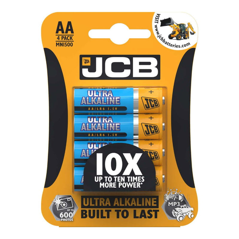 JCB AA Ultra Alkaline Batteries - Pack of 4