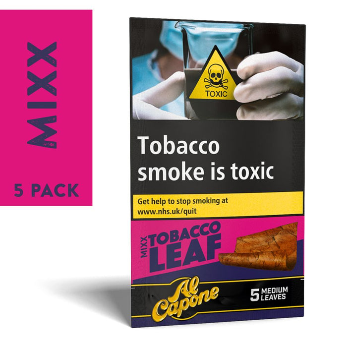 Al Capone Tobacco Leaf - Pack of 5 Medium Leaves Roling Paper