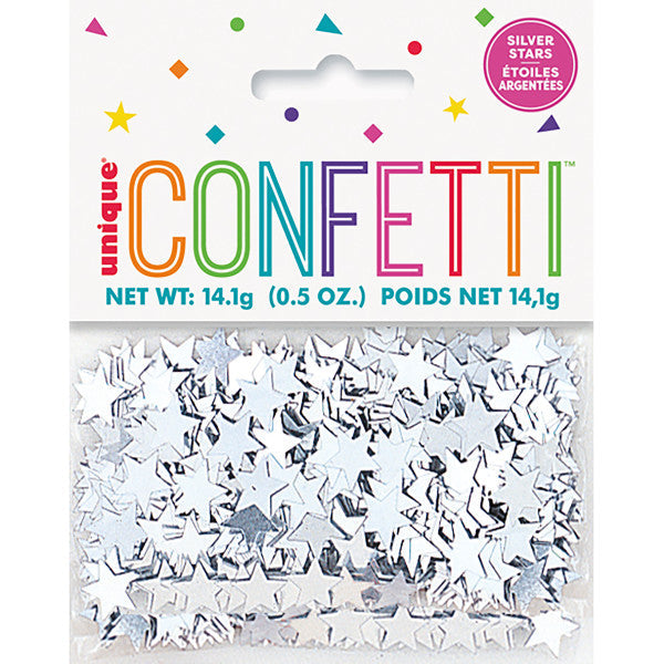 Silver Star Table Confetti 14g