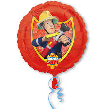 Fireman Sam - 18" Foil Helium (Optional Helium Inflation)