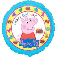 Peppa Pig Happy Birthday - 18" Foil Helium (Optional Helium Inflation)