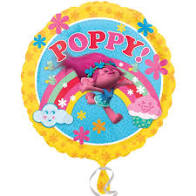 Trolls Poppy  - 18" Foil Helium (Optional Helium Inflation)