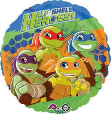 Teenage Mutant Ninja Turtles Half Shell Heros  - 18" Foil Helium (Optional Helium Inflation)
