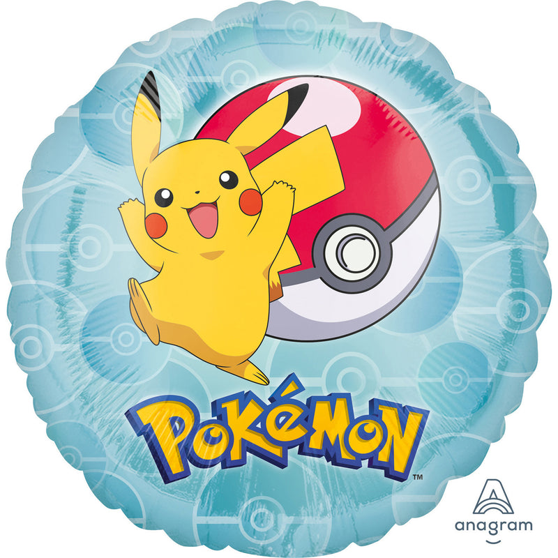 Pokemon Pikachu Balloon - 18" Foil Helium (Optional Helium Inflation)