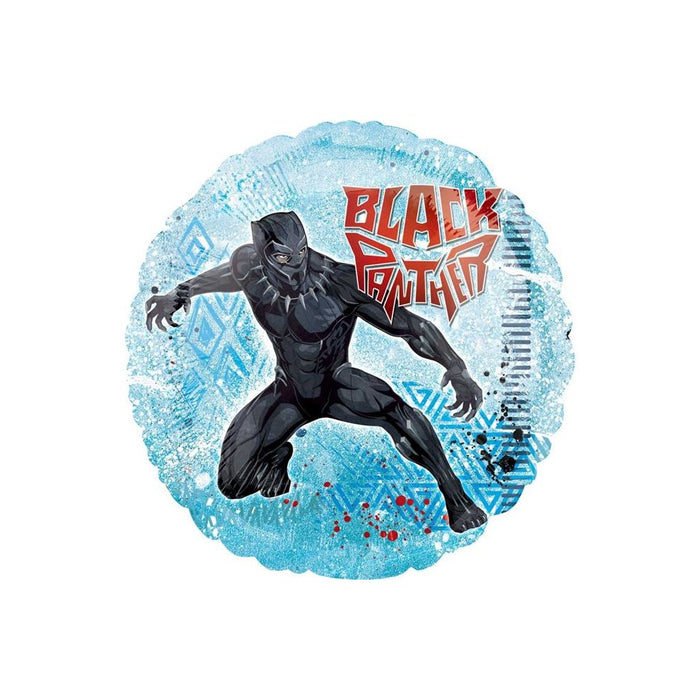 Black Panther  Balloon - 18" Foil Helium (Optional Helium Inflation)