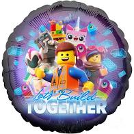 The Lego Movie  - 18" Foil Helium (Optional Helium Inflation)