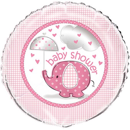Girl Baby Shower Foil Balloon (Optional Helium Inflation)
