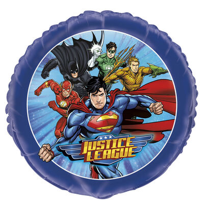 Justice League Super-Man  Balloon - 18" Foil Helium (Optional Helium Inflation)