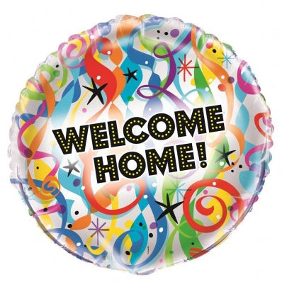 Welcome Home Foil Balloon (Optional Helium Inflation)