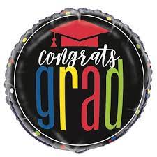Congrats Grad Foil Balloon (Optional Helium Inflation)