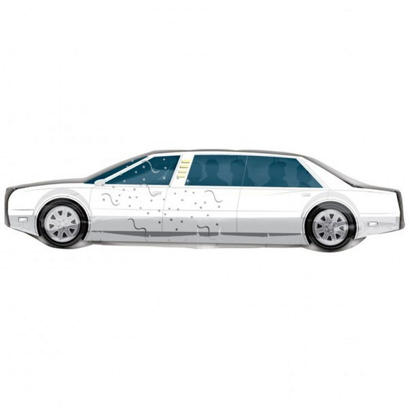 Limo SuperShape Flag Foil Balloon (Optional Helium Inflation)