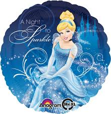 Disney's Princess Cinderella Foil Helium Balloon (Optional Helium Infl ...