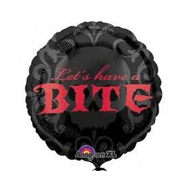 Halloween Let's Have a Bite Foil Balloon (Optional Helium Inflation)