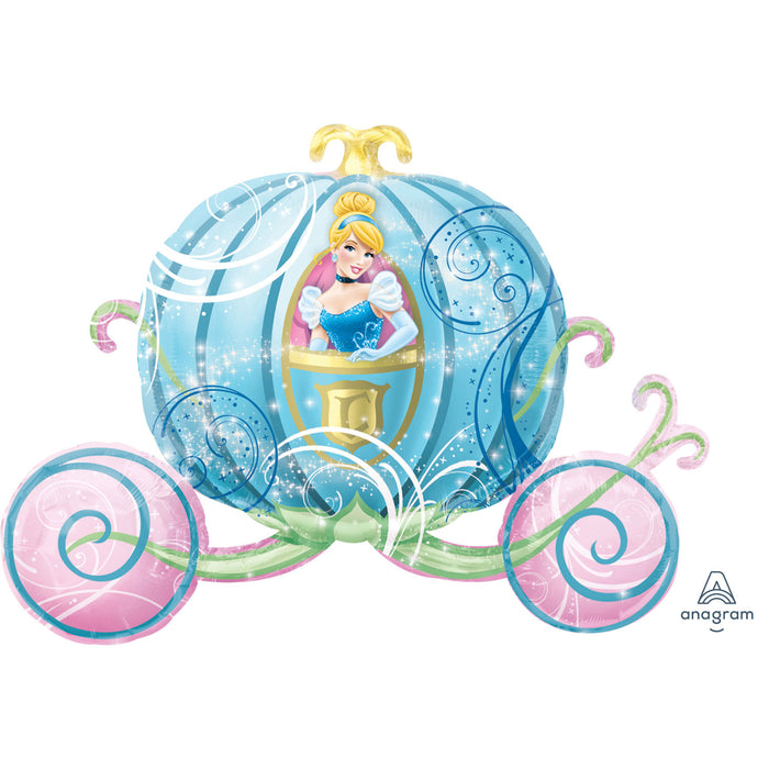 Princess Cinderella SuperShape Foil Balloon 33" (Optional Helium Inflation)
