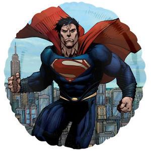 Superman Man of Steel Balloon - 17" Foil Helium (Optional Helium Inflation)