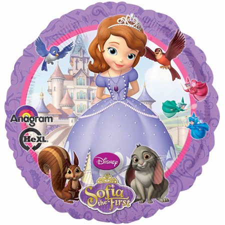Sofia The First Balloon - 18" Foil Helium (Optional Helium Inflation)