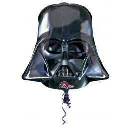 Star Wars Darth Vader Head SuperShape Foil Balloon (Optional Helium Inflation)