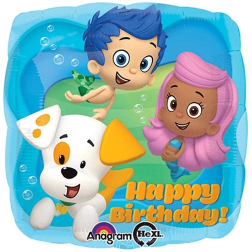 Bubble Guppies Balloon - 17" Foil Helium (Optional Helium Inflation)