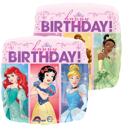 Disney's Princess Happy Birthday Foil Helium Balloon (Optional Helium Inflation)