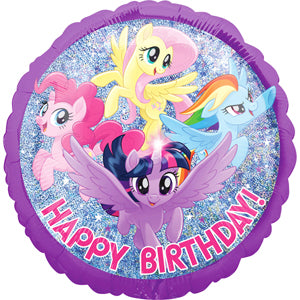 My Little Pony Happy Birthday - 18" Foil Helium (Optional Helium Inflation)
