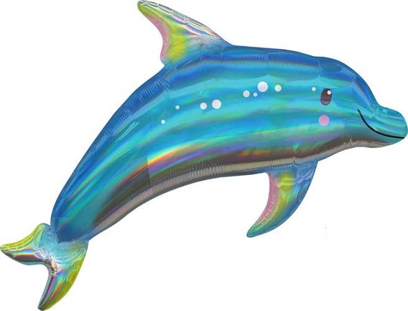 Dolphin Ocean SuperShape Helium Balloon (Optional Helium Inflation)