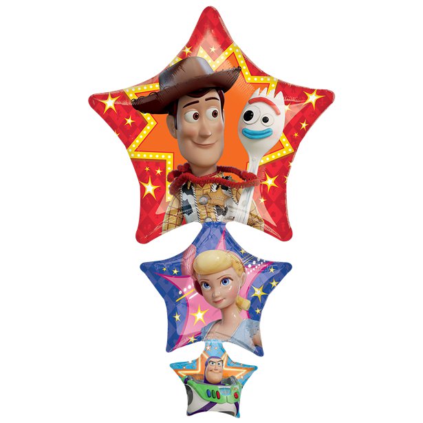 Toy Story 4 SuperShape Star Helium Filled Foil Balloon - 42" (Optional Helium Inflation)