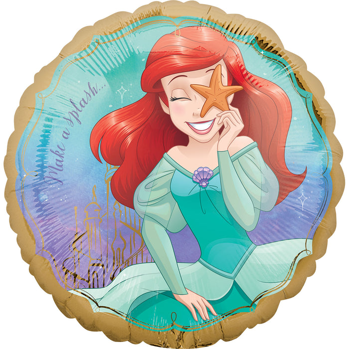 Disney's Ariel Once Upon A Time 18" Foil Helium Balloon (Optional Helium Inflation)
