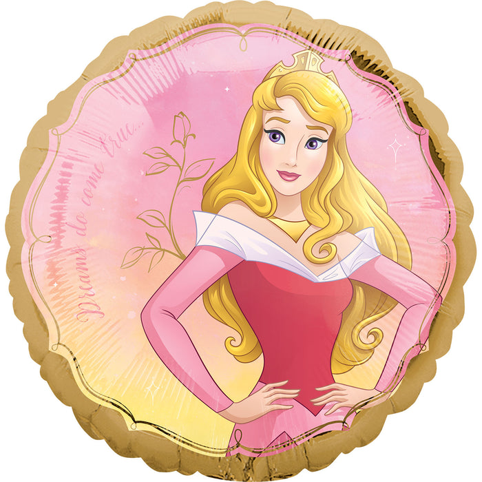 Disney's Aurora Once Upon A Time 18" Foil Helium Balloon (Optional Helium Inflation)