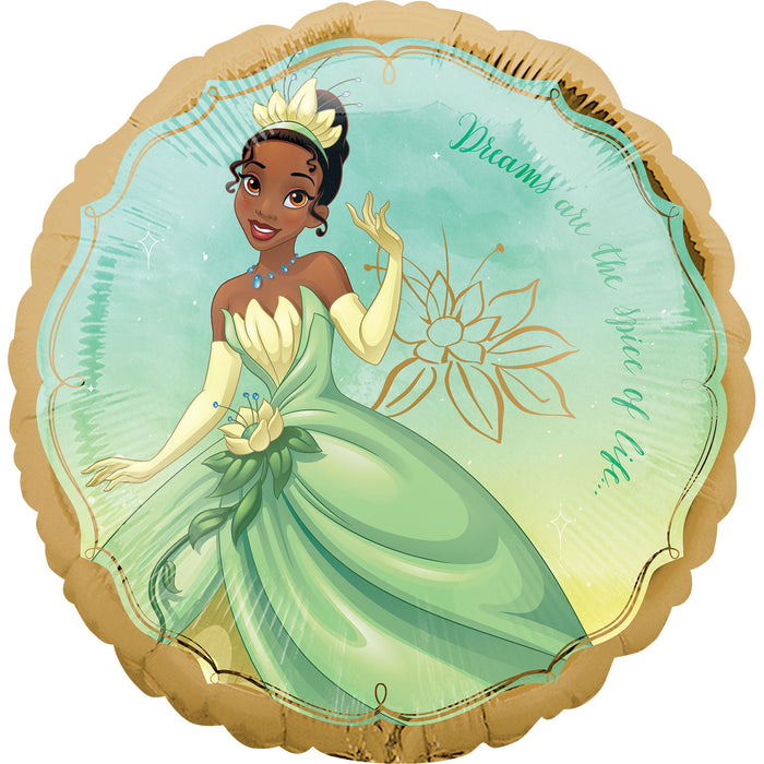 Disney's Princess Tiana Once Upon A Time 18" Foil Helium Balloon (Optional Helium Inflation)