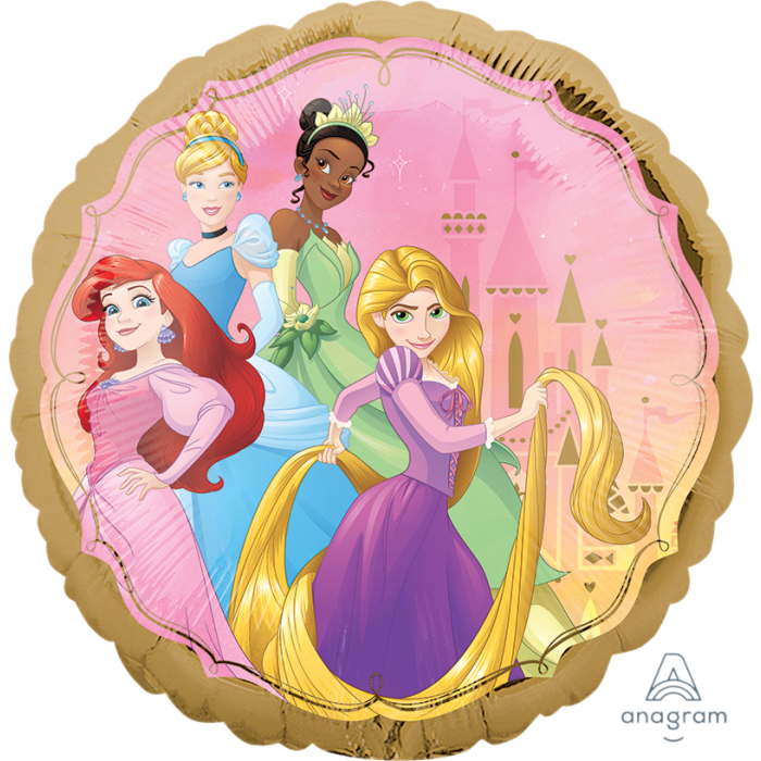 Disney's Princess Once Upon A Time 18" Foil Helium Balloon (Optional Helium Inflation)