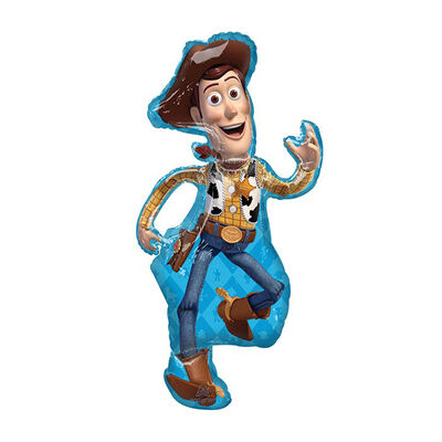 Toy Story 4 Woody SuperShape Star Helium Filled Foil Balloon - 44" (Optional Helium Inflation)