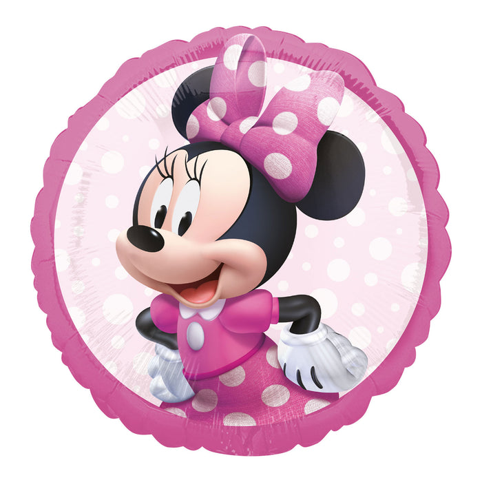Minnie Mouse Balloon - 17" Foil Helium (Optional Helium Inflation)