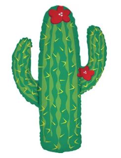 Large Cactus Foil Balloons 23.5x 32.5" (Optional Helium Inflation)