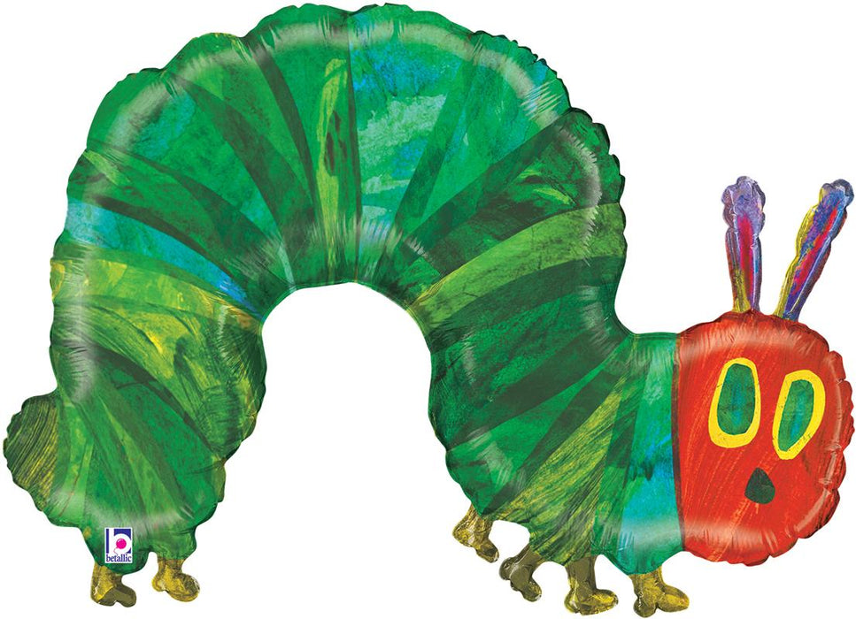 Very Hungry Caterpillar Large Foil Balloons 43" (Optional Helium Inflation)