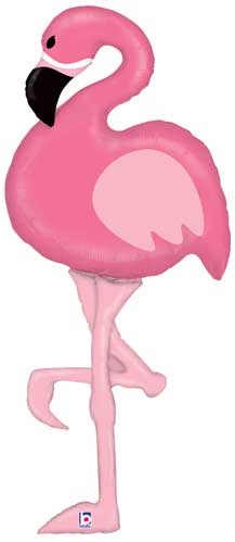 Special Delivery Flamingo Supersize Helium Filled Balloon "5ft" (Optional Helium Inflation)