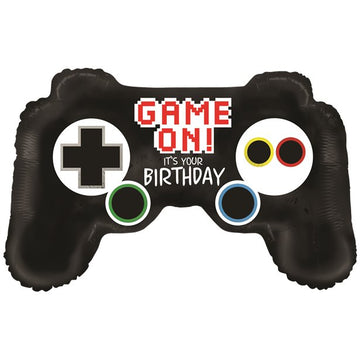 Game Controller Birthday Supersize Helium Filled Balloon - 32" Foil (Optional Helium Inflation)
