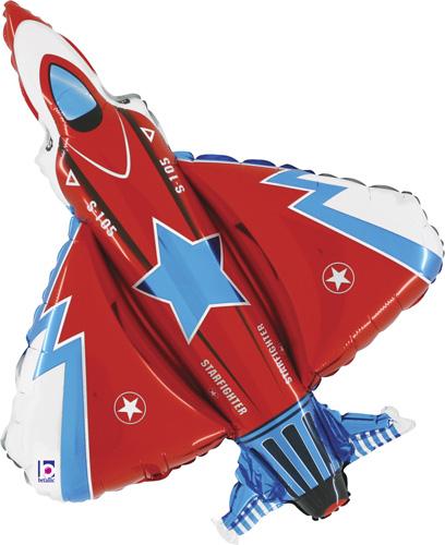 Starfighter Supersize Helium Filled Balloon 38" (Optional Helium Inflation)