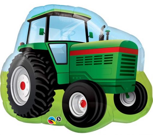 Farm Tractor Large Foil Balloons 34" (Optional Helium Inflation)