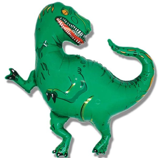 T.Rex Shaped Foil Balloons 36"(Optional Helium Inflation)