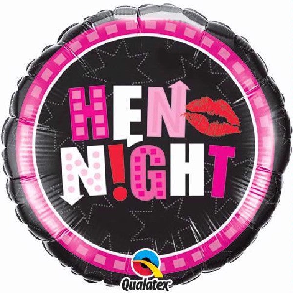 Hen Night Foil Balloon (Optional Helium Inflation)