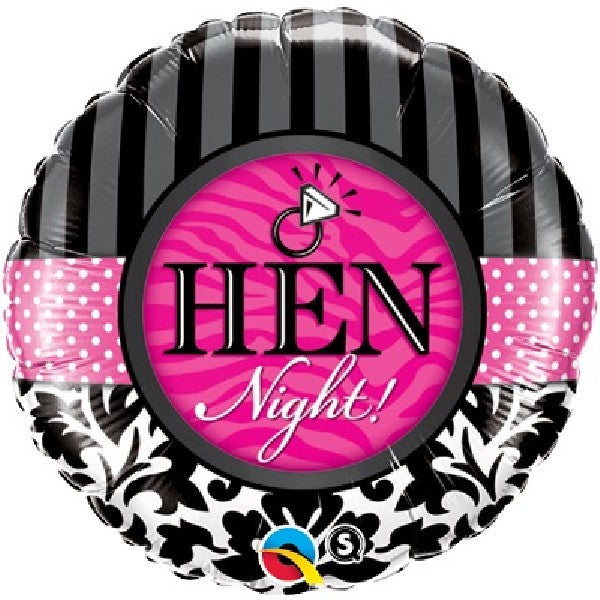 Hen Night Foil Balloon (Optional Helium Inflation)