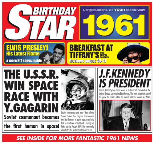 Birthday Star 1961 CD Music Greeting Card Special Year