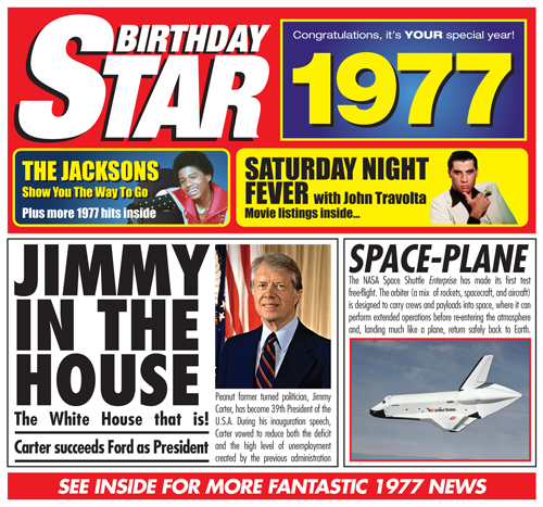 Birthday Star 1977 CD Music Greeting Card Special Year