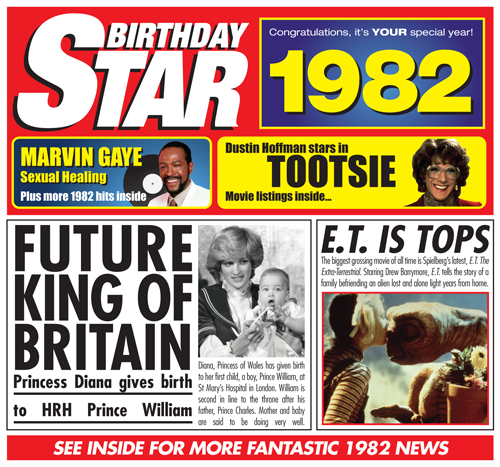 Birthday Star 1982 CD Music Greeting Card Special Year
