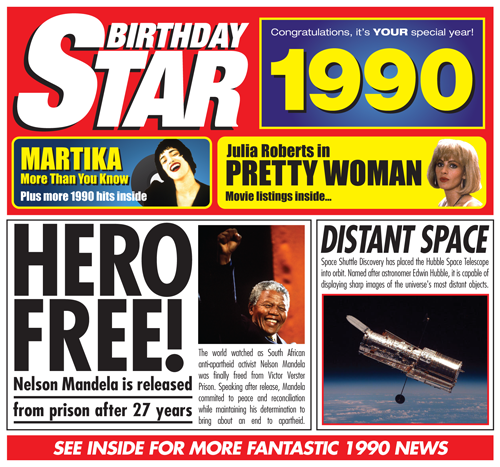 Birthday Star 1990 CD Music Greeting Card Special Year