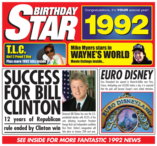 Birthday Star 1992 CD Music Greeting Card Special Year