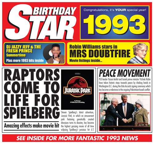 Birthday Star 1993 CD Music Greeting Card Special Year