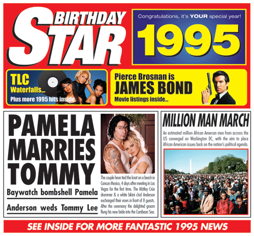 Birthday Star 1995 CD Music Greeting Card Special Year